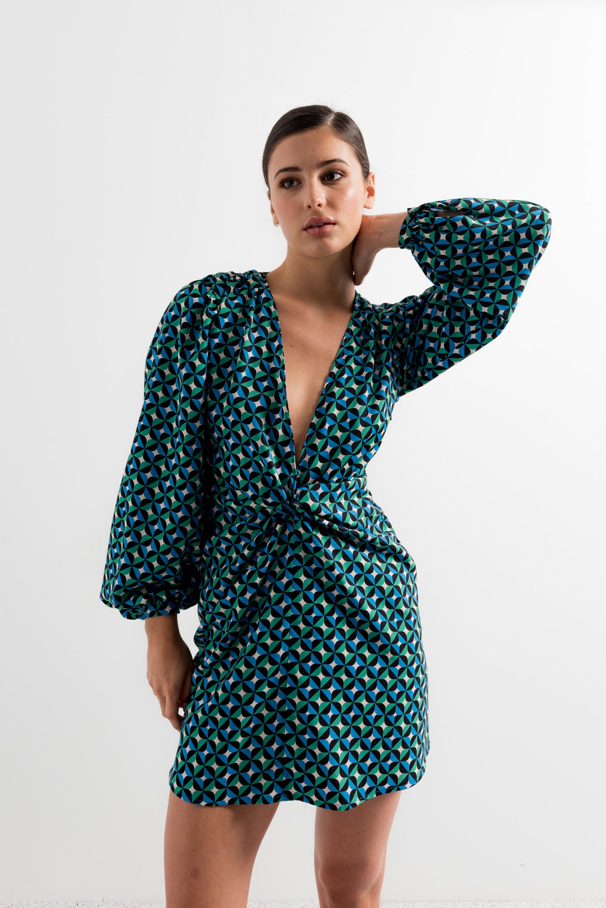 Vestido estampado geometricos