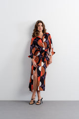 Vestido estampado geométricos