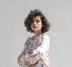 Blusa manga larga floral