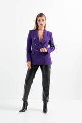 Blazer entallada cruzada